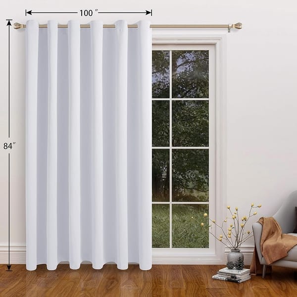 dimension image slide 5 of 9, Wall Room Divider Screens Sound Proof Wide Blackout Curtain, 1 Panel