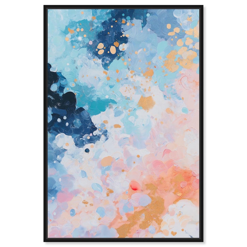 Vibrant Vortex Canvas by Art Remedy - 24" x 36" - Black