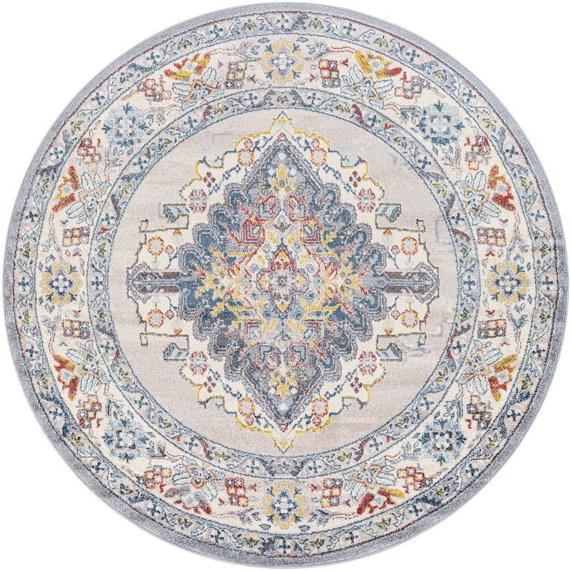 Livabliss Ankara Updated Traditional Medallion Area Rug
