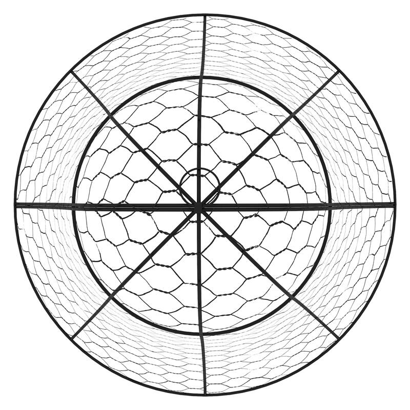 Outsunny Garden Chicken Wire Cloche, 16" x 13" Stackable Animal Plant Protectors, 6 Pack of Metal Crop Cages