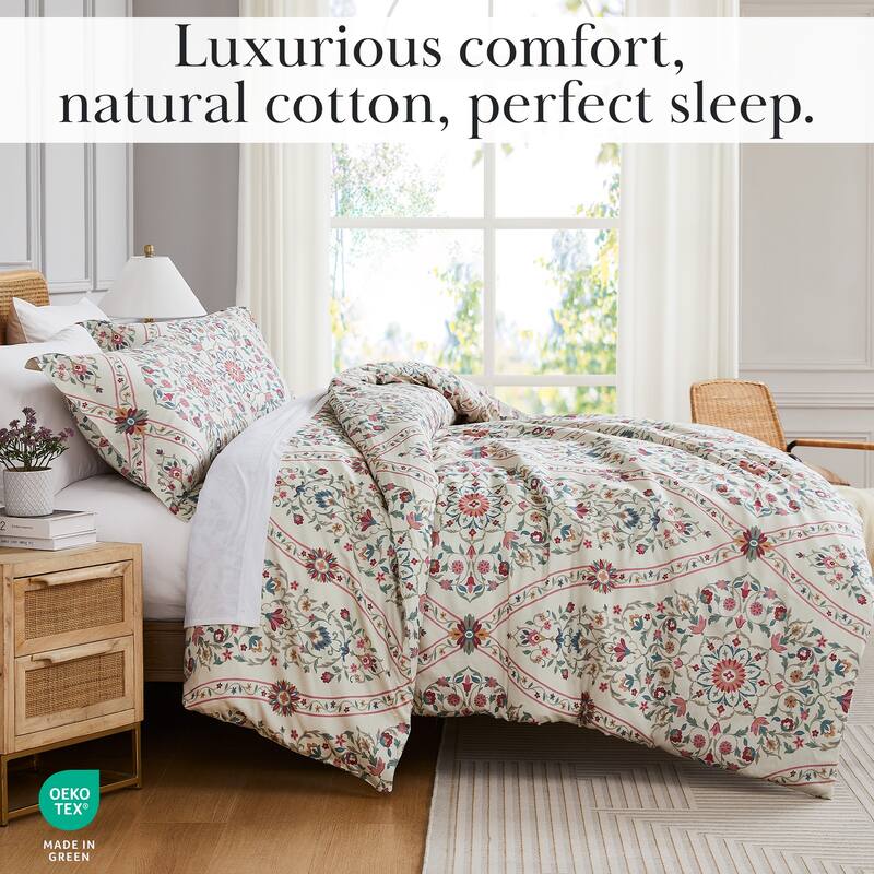 Kashmir 300 Thread Count Cotton 3-piece Duvet Cover Set