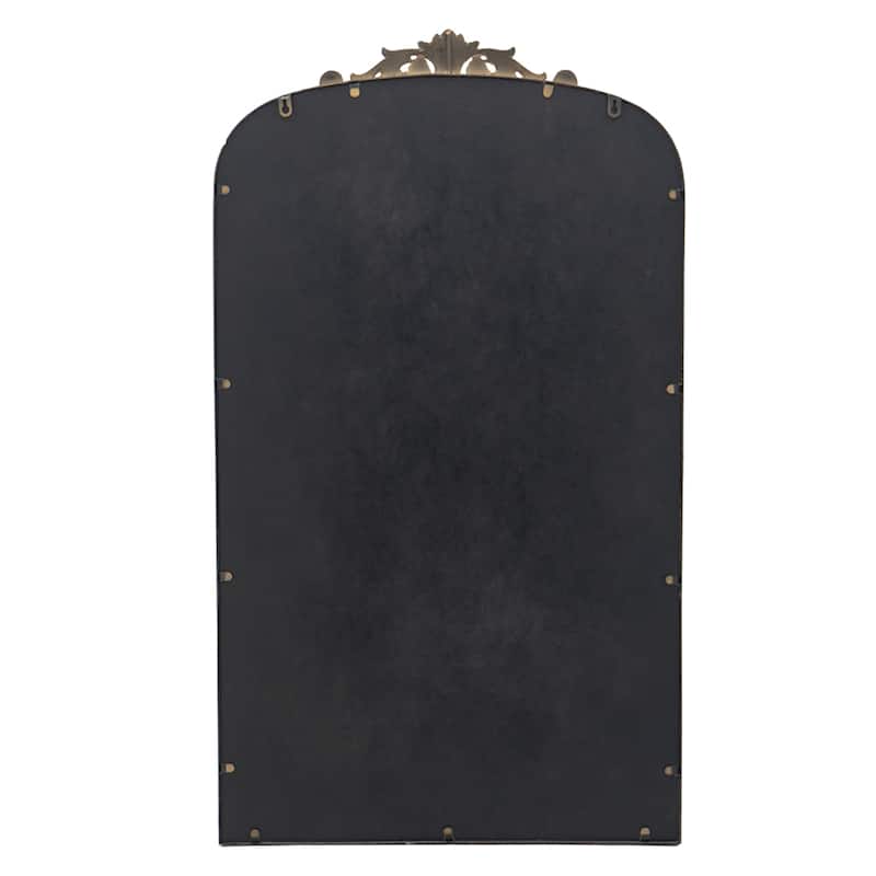 Large Baroque Arched Frame Wall Mirror - 41.75" - Gold