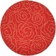 preview thumbnail 27 of 61, SAFAVIEH Handmade Soho Aloisa Roses N.Z. Wool Rug 6' Round - Red - Round