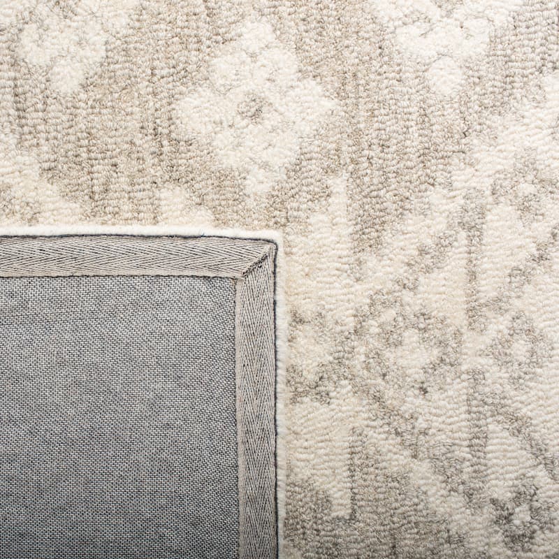 SAFAVIEH Handmade Snowflake Micro-loop Modern Wool Area Rug