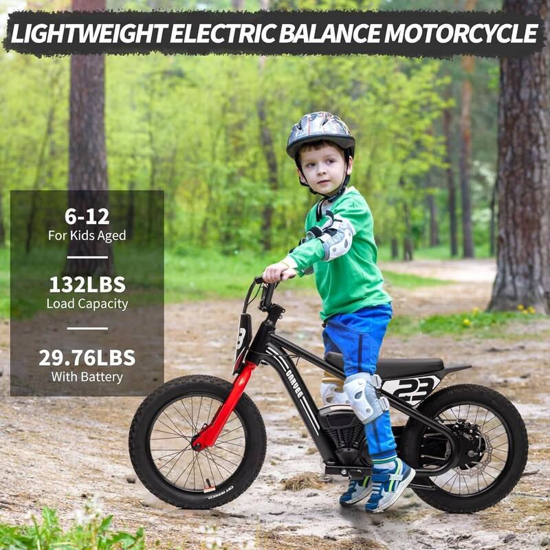 Kids Electric Dirt Bike, Electric Balance Bike for Kids Ages 6-12 Best Gift