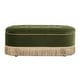 preview thumbnail 14 of 23, Melinda 48.5" Upholstered Tufted Oval Storage Bench with Bullion Fringe