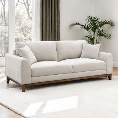 Furniture of America Lurek Mid Century Modern OEKO TEX Chenille Sofa