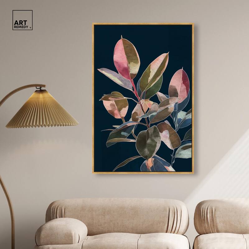 Fuchsia Frond I Canvas by Art Remedy