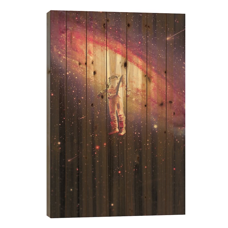 Mr. Galaxy III Print On Wood by Nicebleed - Multi-Color - 40x26x1.5