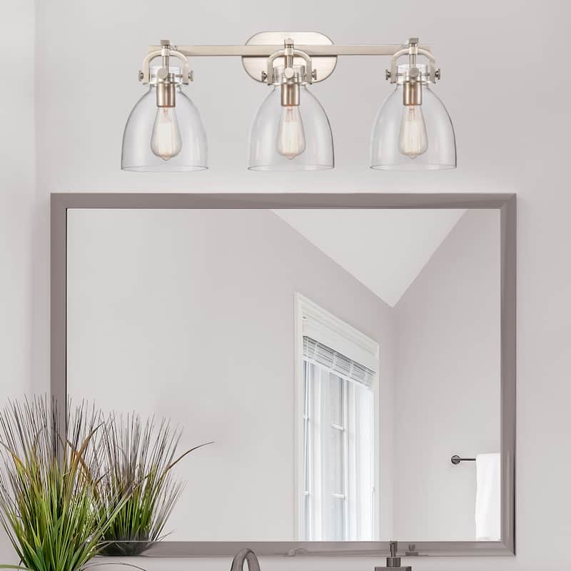 Innovations Lighting 410-3W-12-27 Newton Bell Vanity Newton Bell 3
