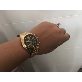 michael kors watch black and gold
