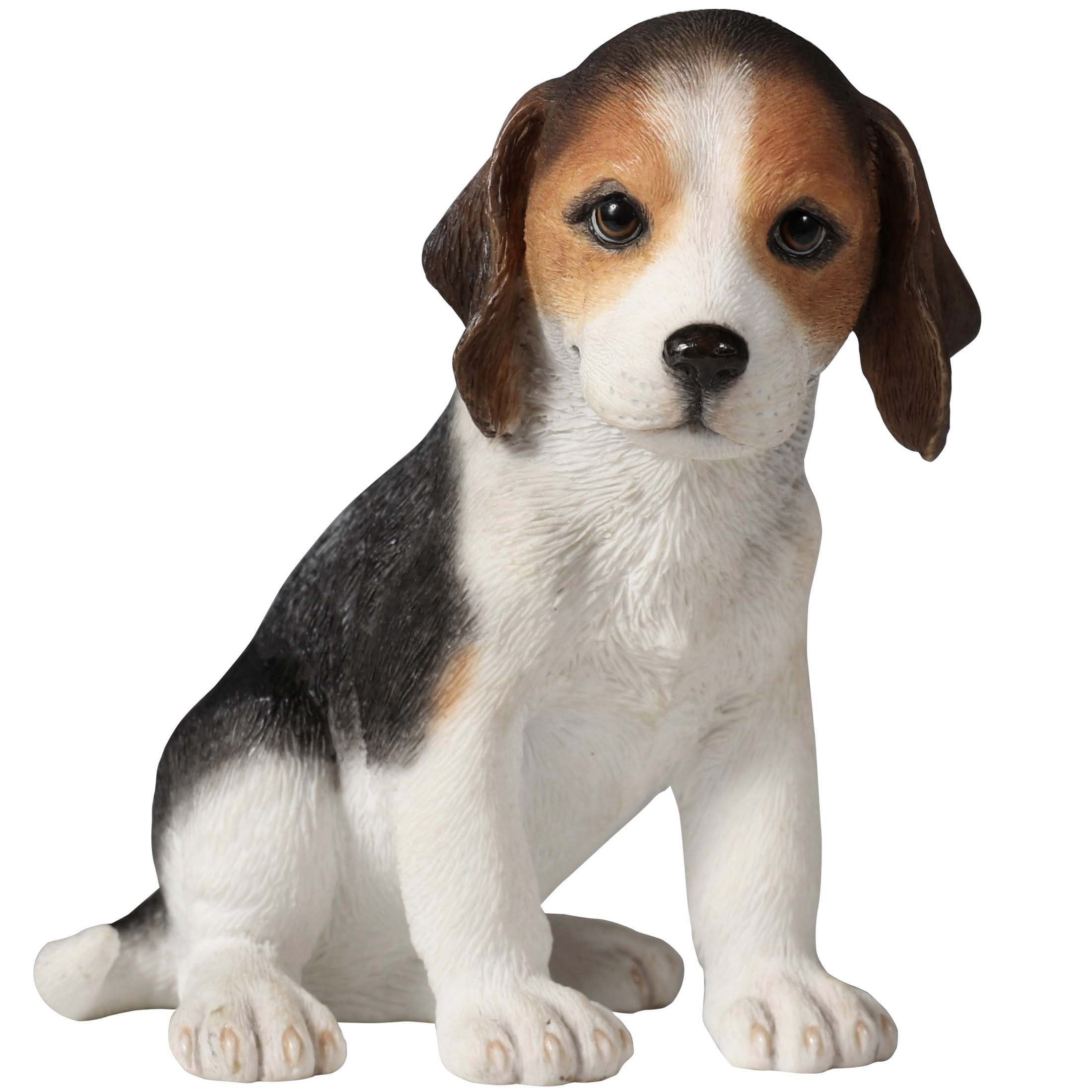 4.33 in H Beagle Puppy Poly Resin