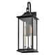 preview thumbnail 4 of 3, Lark 81594 Nolan 2 Light 22" Tall Outdoor Wall Sconce with Clear Glass