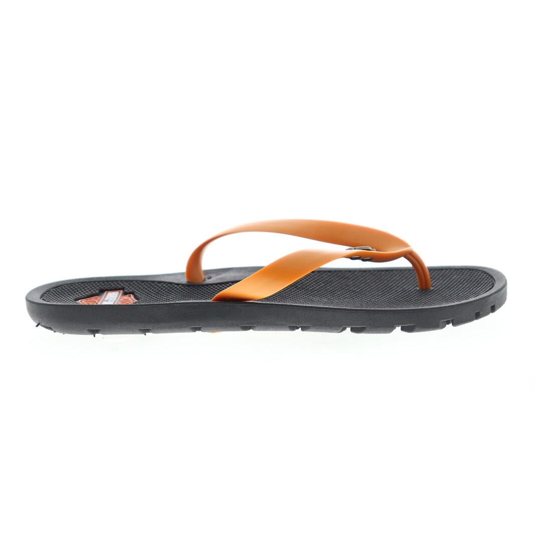 orange flip flops mens