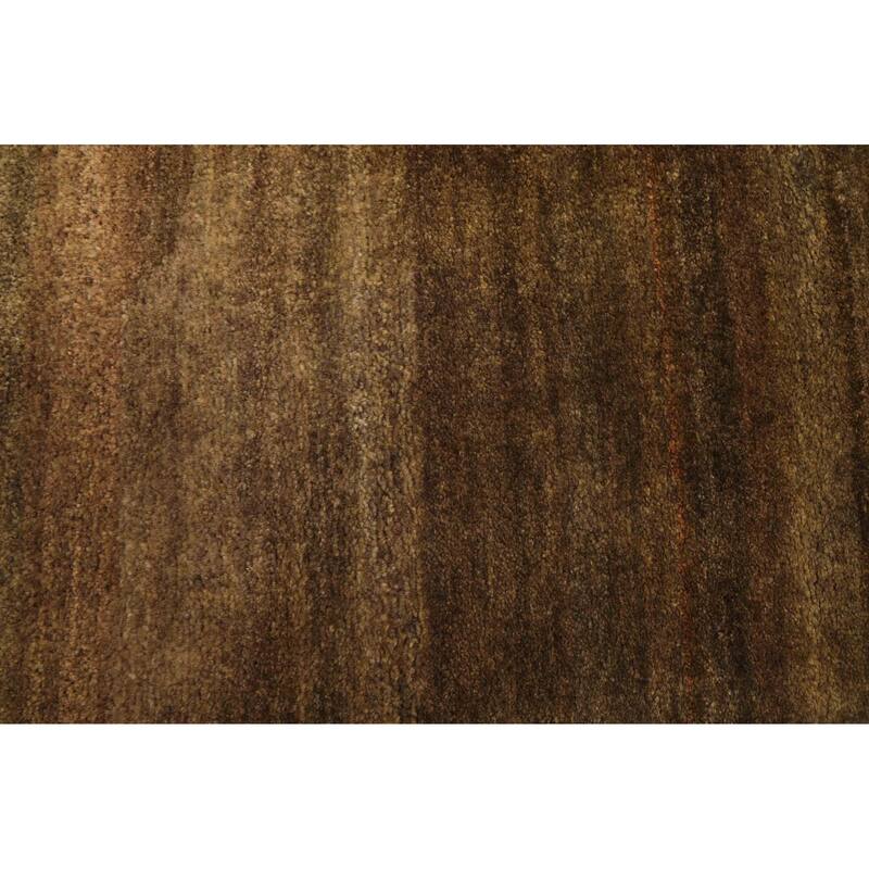 ECARPETGALLERY Hand-knotted Pak Finest Gabbeh Brown, Olive Wool Rug - 6'1 x 8'11