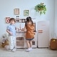 preview thumbnail 3 of 16, Teamson Kids Wooden Pretend Play Kitchen with Sink, Oven, Modular Fridge, and 14 Pcs Accessories for Age 3-5 Toddlers