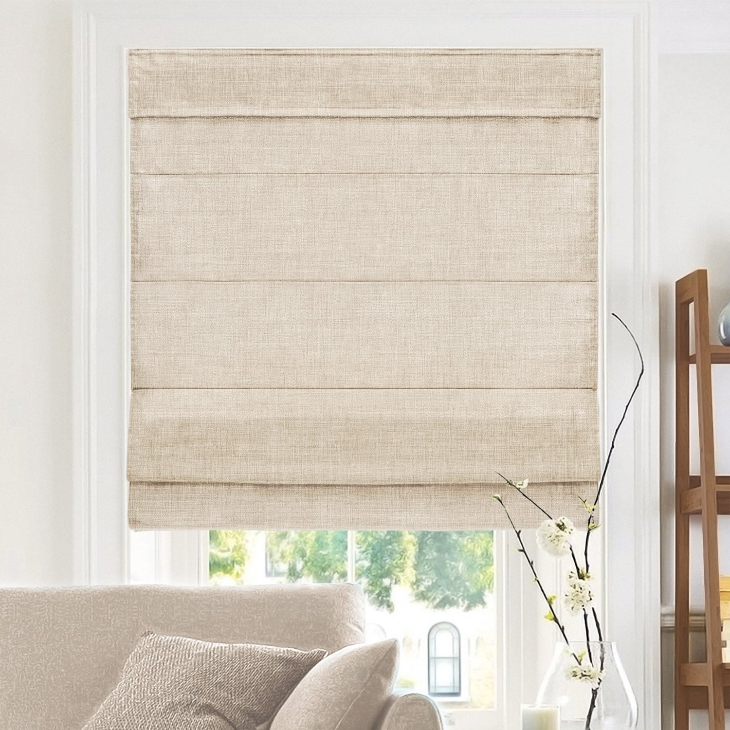 Chicology Cordless Light Filtering Roman Shade Privacy & Style