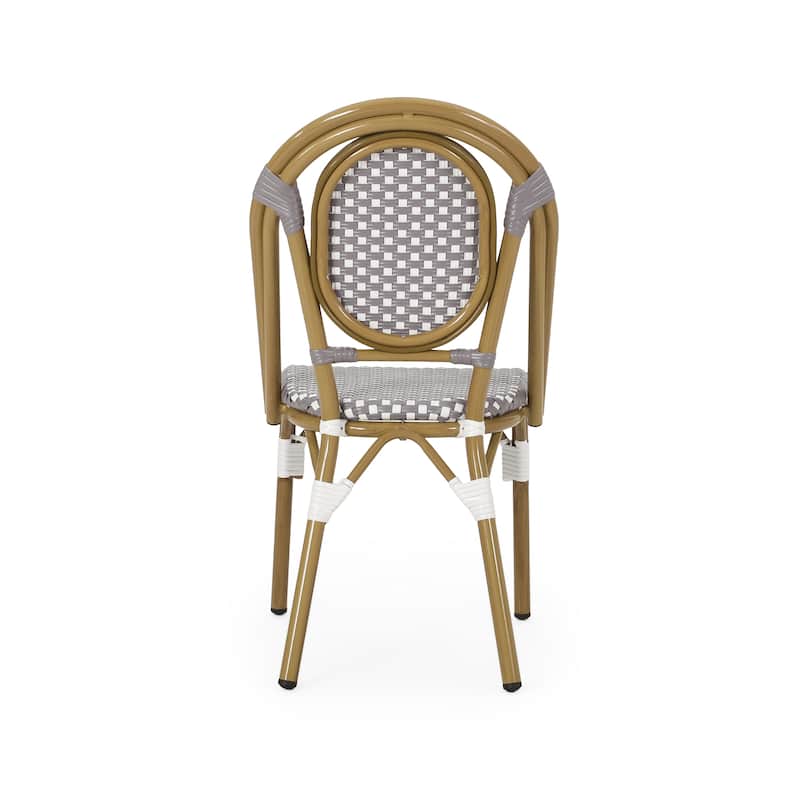 Remi Outdoor French Cafe Style Chairs (Set of 2) by Christopher Knight Home