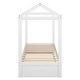 preview thumbnail 12 of 11, Wooden Twin Size House Bed with Trundle, Pull-Out Trundle