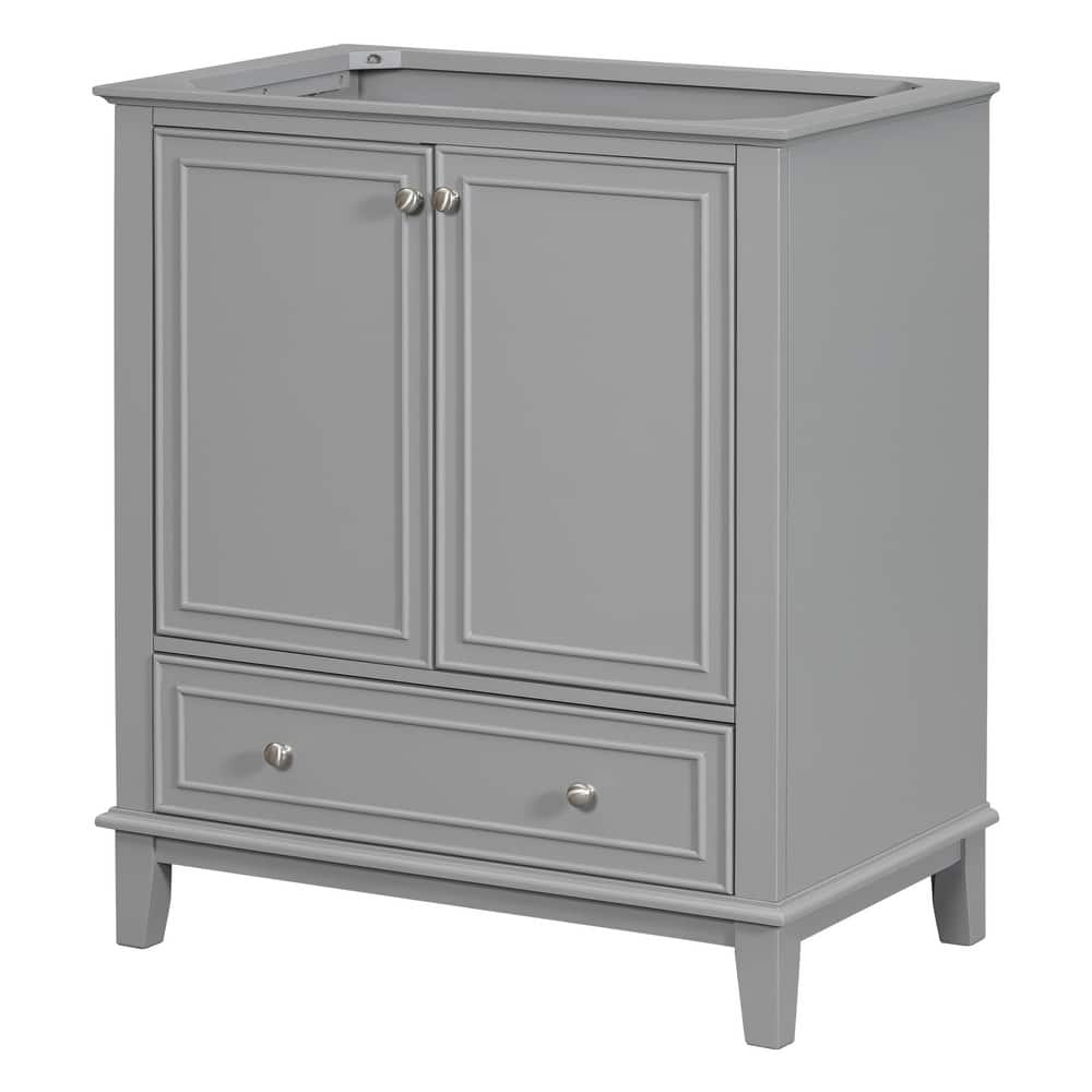 GDFStudio - Avalon 30-Inch Bathroom Vanity Base Cabinet WITHOUT Sink, Solid Wood & MDF Board, Painted Finish