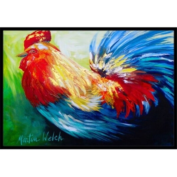 Carolines Treasures MW1085JMAT 24 x 36 in. Bird - Rooster Chief Big Feathers Indoor Or Outdoor Doormat