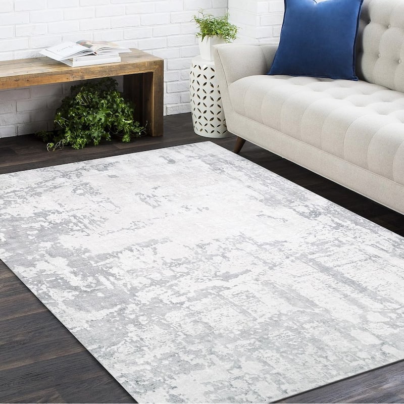 Overton Handmade Modern Contemporary Abstract Area Rug