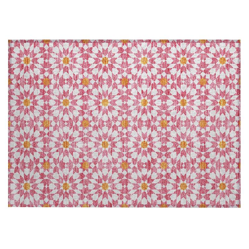 Machine Washable Indoor/ Outdoor Chantille Modern Boho Rug