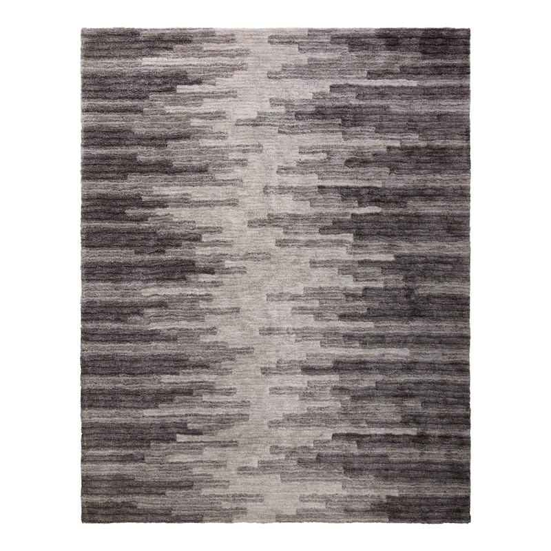 Gertmenain Soft Step Thick Plush Modern Shag Area Rug - 8' 9" x 13' 1" - Broken Grey - Rectangle