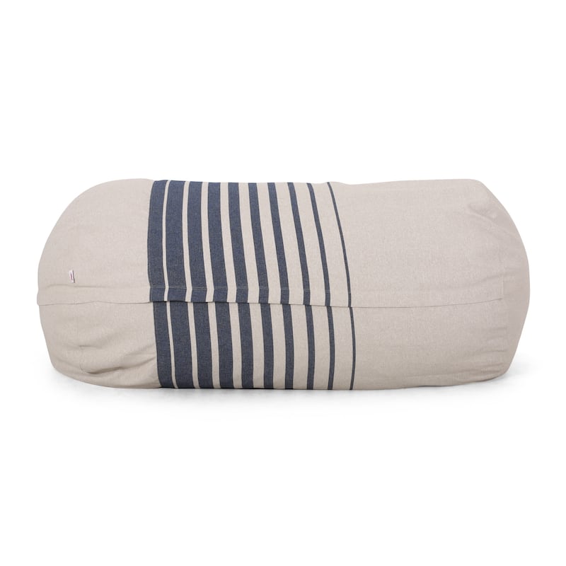 Hudgeons Indoor Striped Bean Bag by Christopher Knight Home