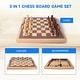 preview thumbnail 5 of 5, GSE™ 16" Classic 3-in-1 Wooden Folding Chess, Checker and Backgammon Board Game Combo Set