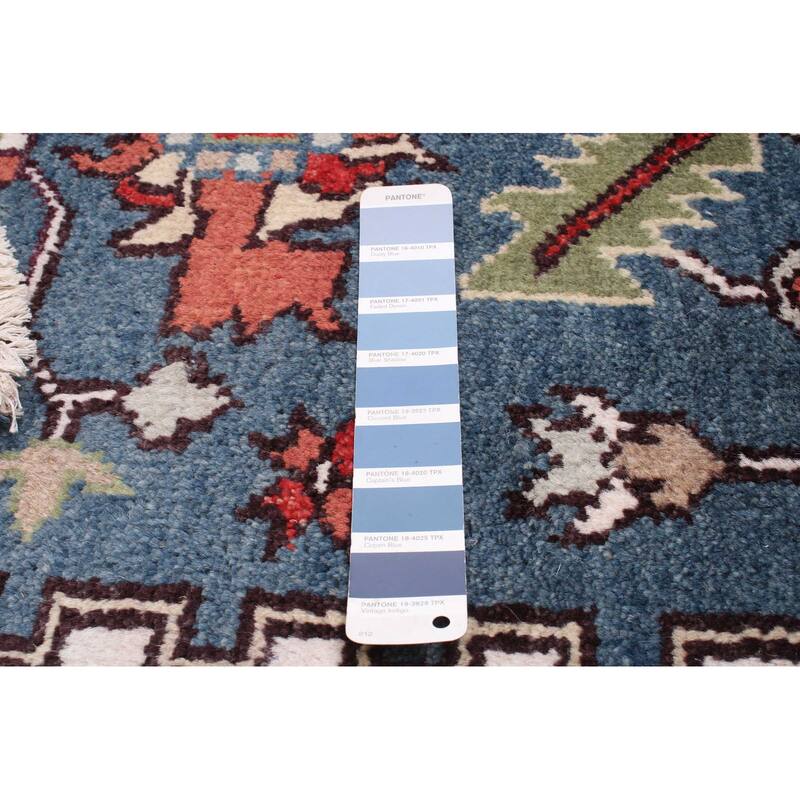 ECARPETGALLERY Hand-knotted Serapi Heritage Dark Blue Wool Rug - 8'11 x 12'0