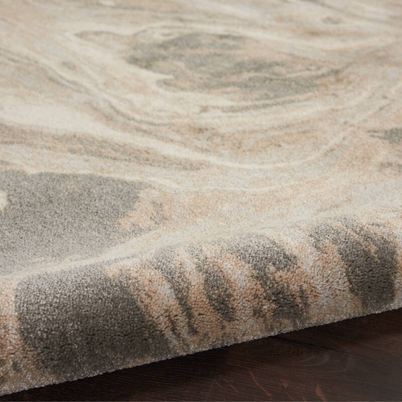 Inspire Me Home Decor Neutral Modern Abstract Area Rug