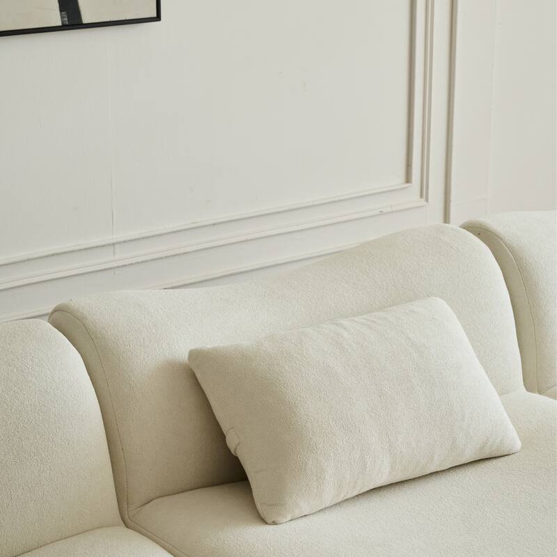 Sofa in a Box, Memory Foam 2-Seater Couch, Modern Compression Sofa with Deep Seat, No Assembly Required