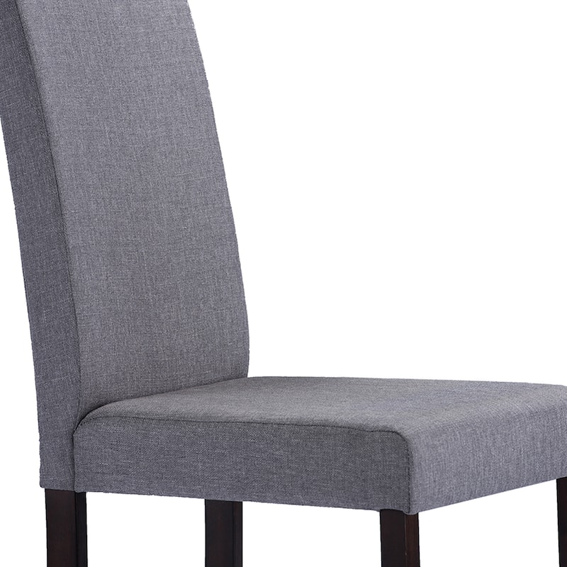 Porch & Den Devin Contemporary 5-piece Grey Fabric Upholstered Grid-tufting Dining Set