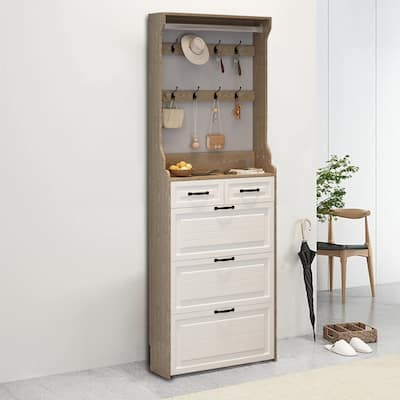Minimalist Design Multifunctional Tall Shoe Storage Cabinet