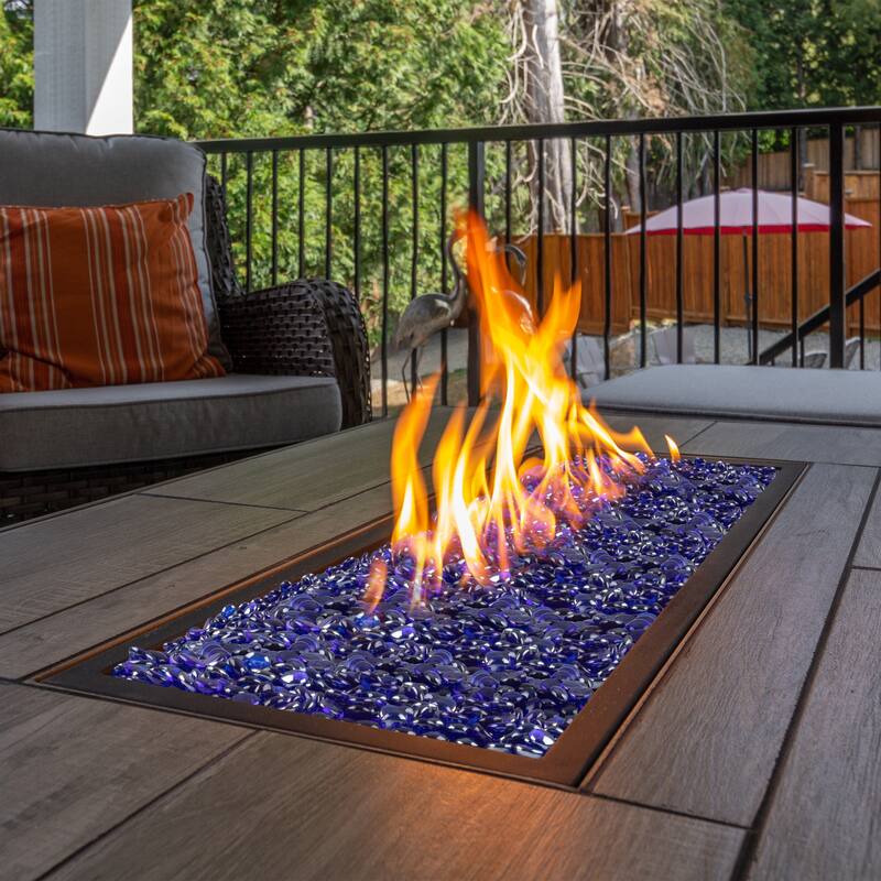 Pure Garden 10lbs Fire Pit Glass - Glass Rocks