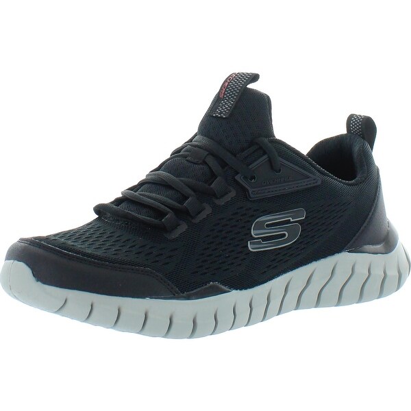 skechers overhaul black running shoes