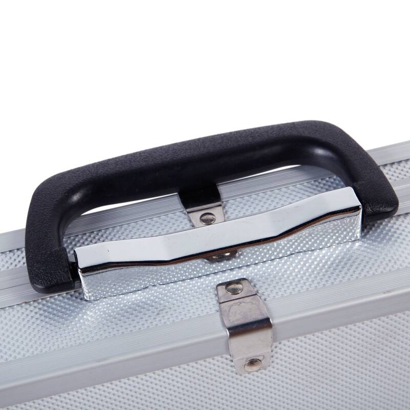 HandGun Lock Box Hard Storage Carry Case - Black