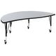 preview thumbnail 23 of 23, 3PC Mobile 86" Oval Wave Flexible Grey Kids Adjustable Activity Table Set