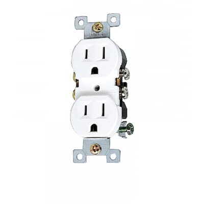 American Imaginations 8.63 in. x 12.13 in. x 1.88 in. Electrical Receptacle in White; White Hardware - N/A