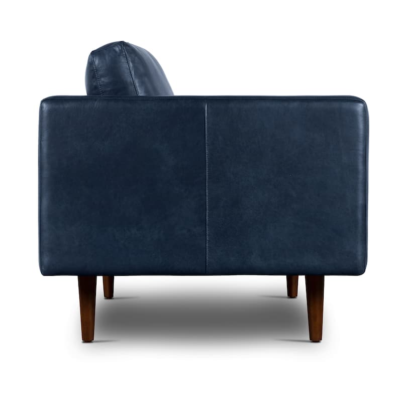 Poly & Bark Napa 72" Apartment Sofa - Full Grain Genuine Italian Leather