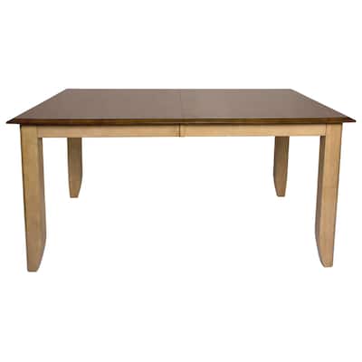 Extendable Dining Table 72" Seats 8 Rectangular Table for Kitchen or Dining Room - 72