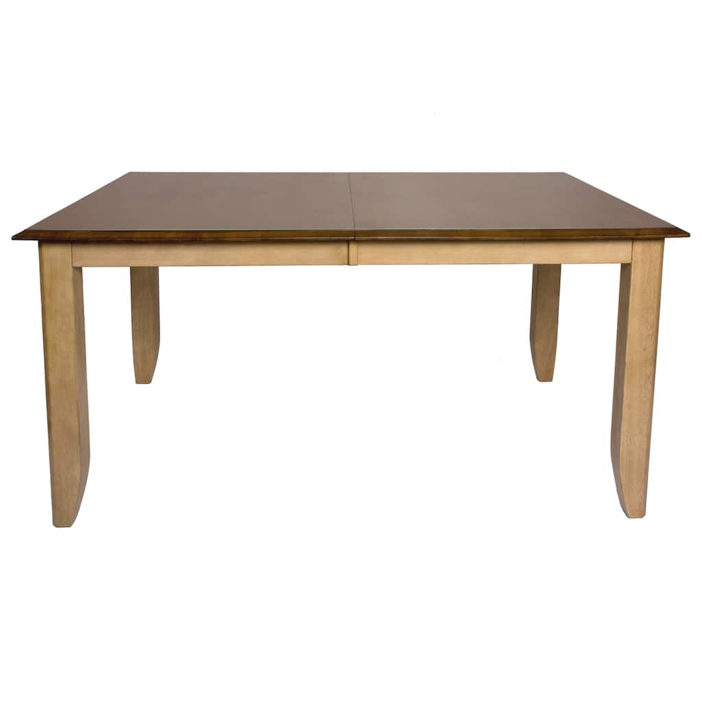 Extendable Dining Table 72" Seats 8 Rectangular Table for Kitchen or Dining Room - 72