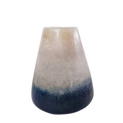 Glass 11" Tri-color Vase, Multi 11.02"H