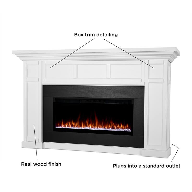 Alcott 75" Smart Landscape Electric Fireplace by Real Flame
