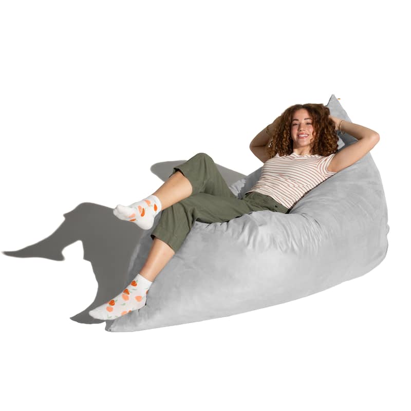 Jaxx 5.5' Huge Bean Bag Floor Pillow and Lounger for Adults - Microsuede