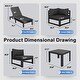 preview thumbnail 4 of 4, FINCATI 12 PCS Outdoor Aluminum Furniture Sectional Sofa Set with Coffee Table