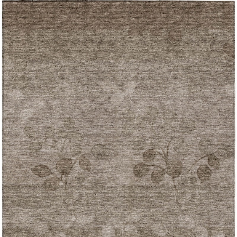 HomeRoots Floral Transitional Rectangle Outdoor Rug