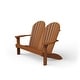 preview thumbnail 10 of 10, Poly Adirondack Bench Cedar