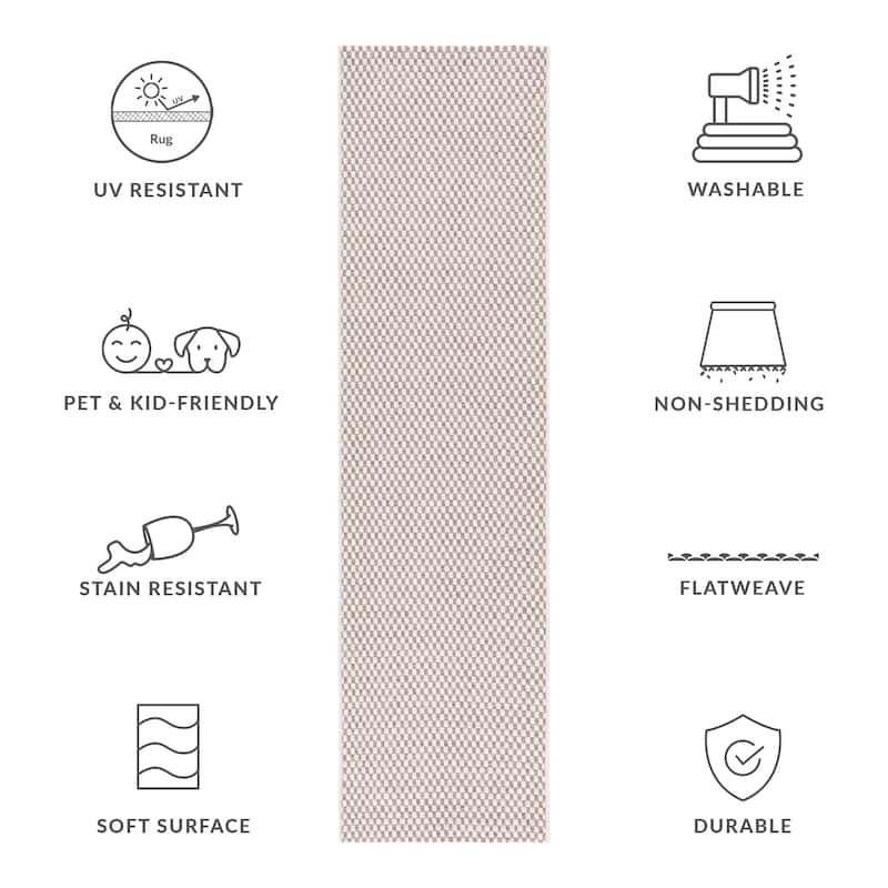 SAFAVIEH Sisal All-Weather Zhanat Transitional Indoor/Outdoor Rug